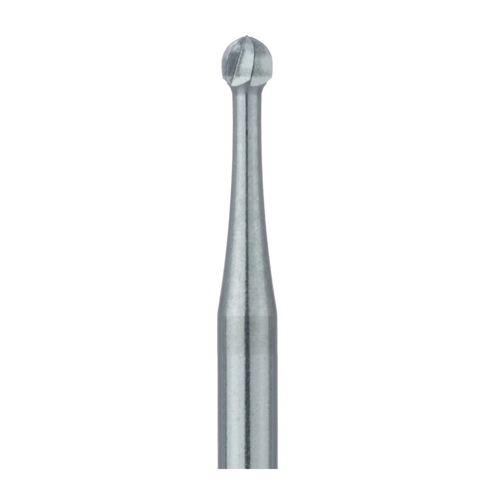 Meisinger Tungsten Carbide Bur HM 1 Round FGSS, Size #4, 1.4 mm Diameter, 5/Pkg, HM1-014-SS thumbnail 2