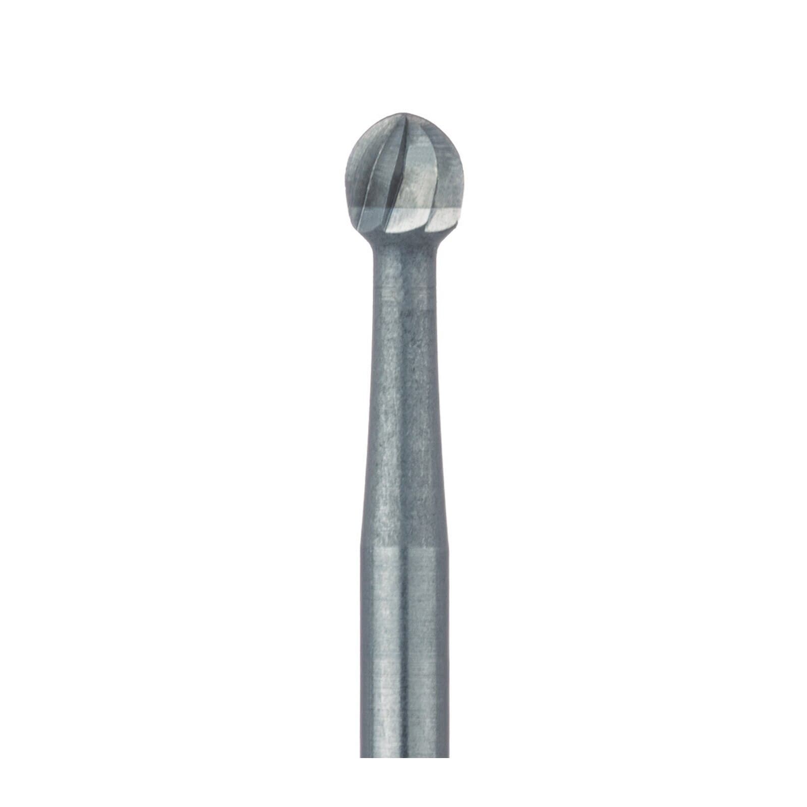 Meisinger Tungsten Carbide Bur HM1-021-FG, Round #7, Friction Grip, 2.1 mm Diameter, 5/Pkg thumbnail 2