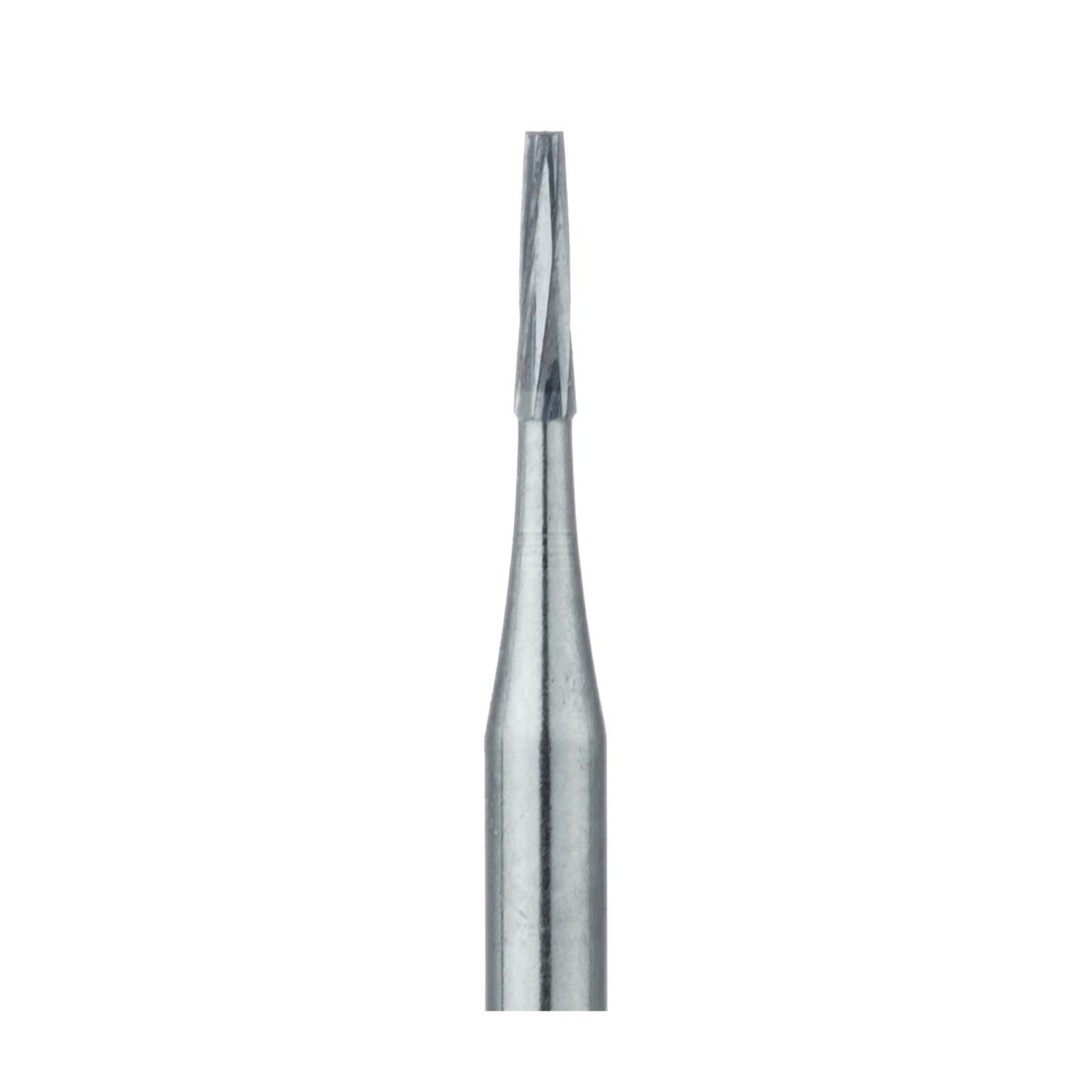Meisinger Tungsten Carbide Bur HM 23 (Tapered Fissure) FG, #168, 0.8 mm Diameter, 5/Pkg, HM23-008-FG thumbnail 2