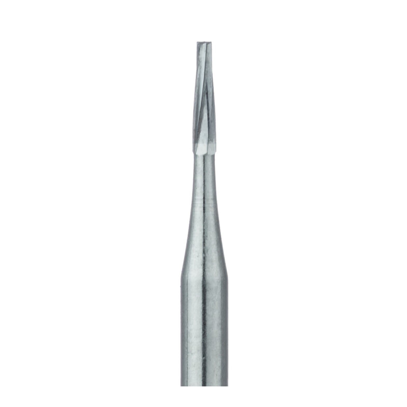Meisinger Operative Tungsten Carbide Bur, FG, Tapered Fissure Flat End, #169, 0.9 mm, 5/Pk, HM23-009-FG thumbnail 3