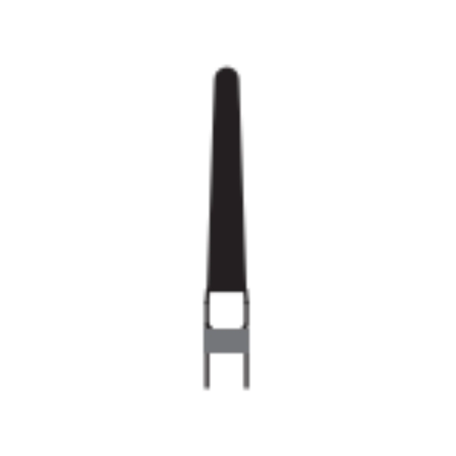Midwest® Multi-Use Diamond Bur FG #856L-016M, Medium Grit, Taper Long Round End, 1.6 mm Diameter, 9.0 mm Length, Friction Grip, 5/Pkg thumbnail 2
