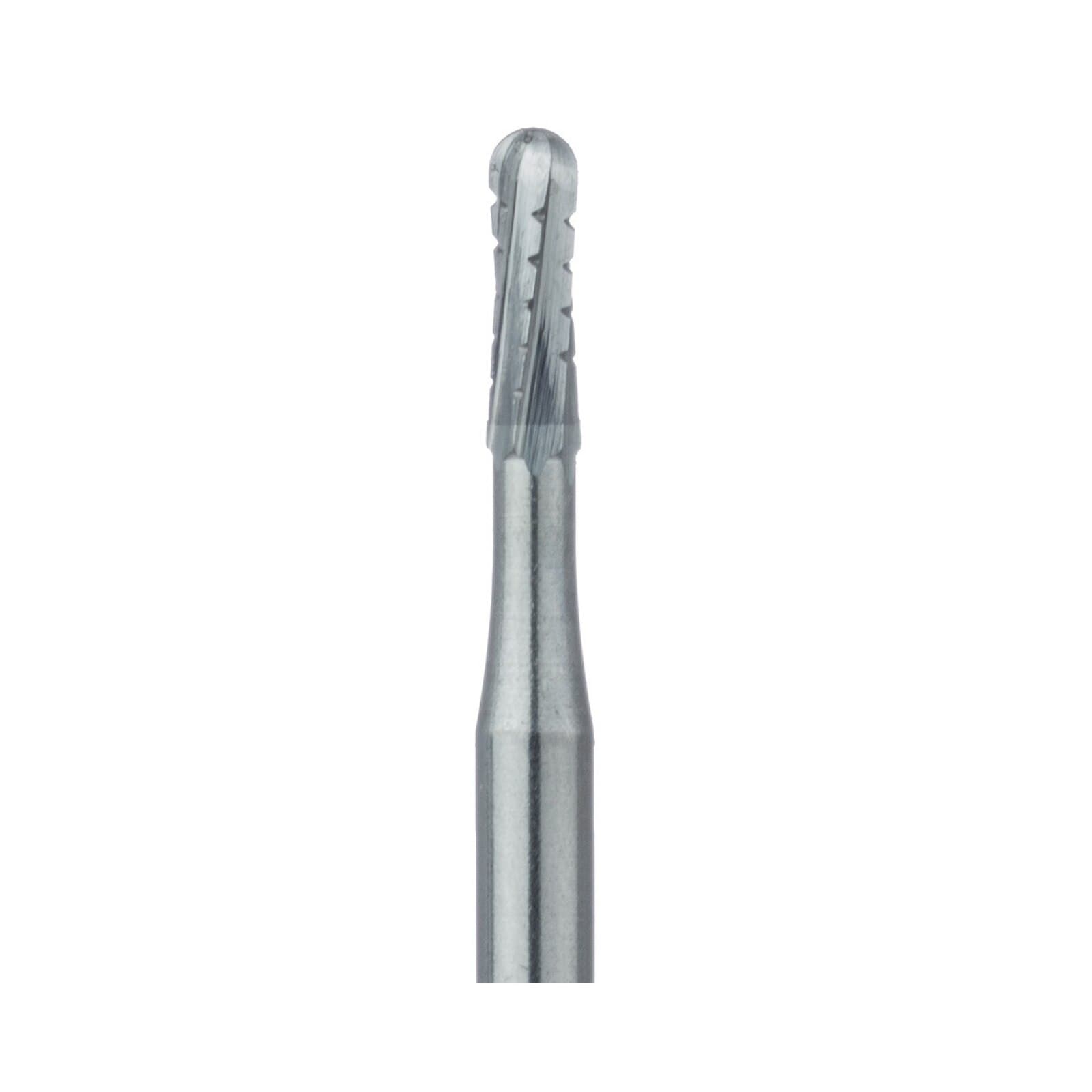 Meisinger Tungsten Carbide Bur #1558, HM31R-012-FG, Round End Straight Fissure Crosscut, Friction Grip, 1.2 mm Diameter, 5/Pkg thumbnail 2