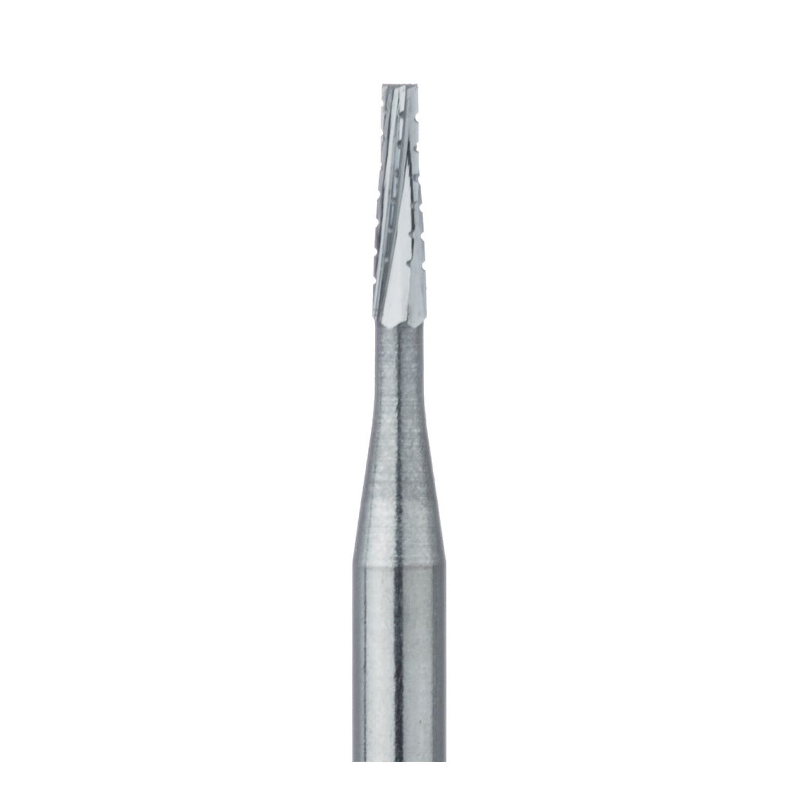Meisinger Tungsten Carbide Bur HM33-009-FG, #699 Tapered Fissure Cross Cut, Friction Grip, 0.9 mm Diameter, 5/Pkg thumbnail 2