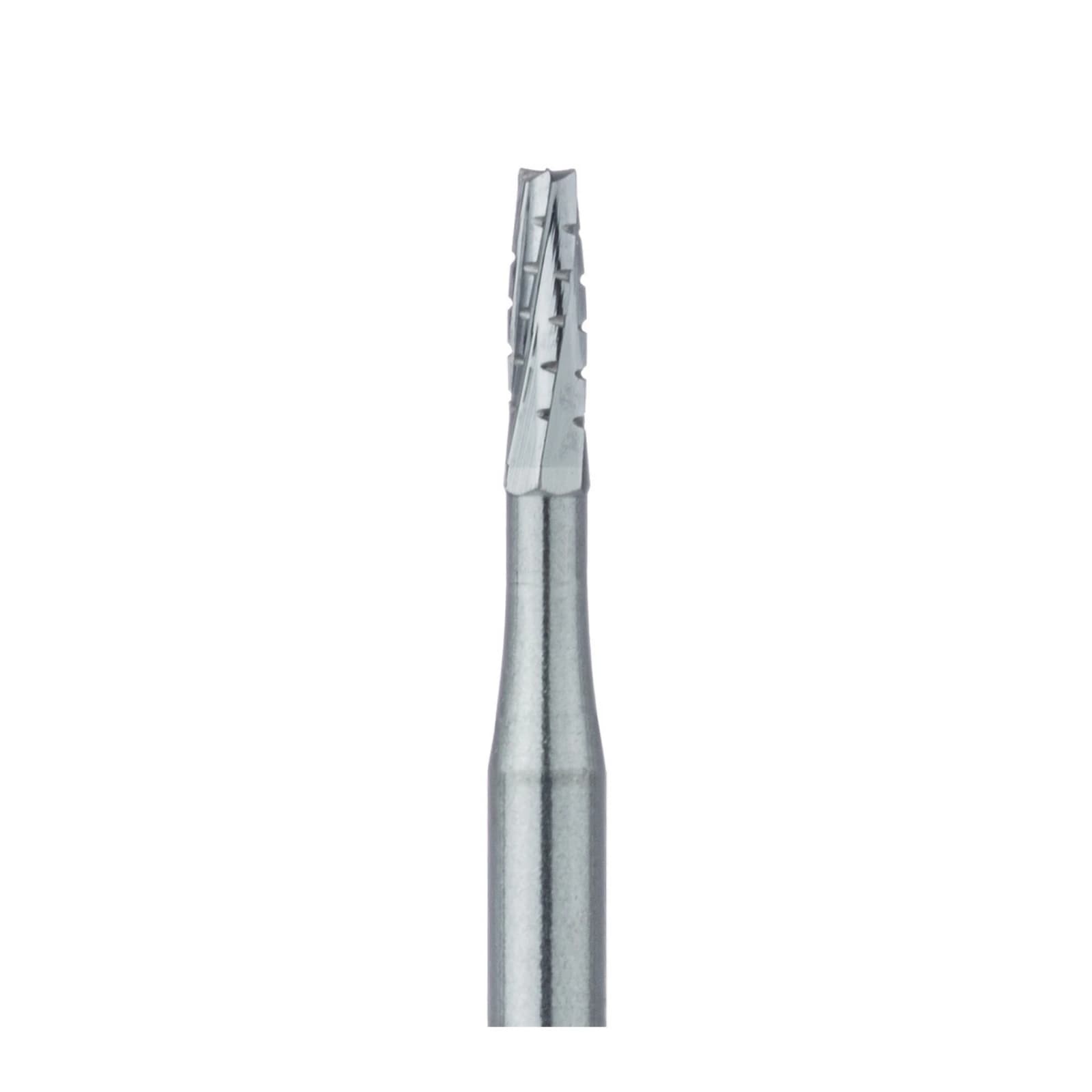 Meisinger Tungsten Carbide Bur HM33-012-FG, #701 Tapered Fissure Cross Cut, Friction Grip, 1.2 mm Diameter, 5/Pkg thumbnail 2