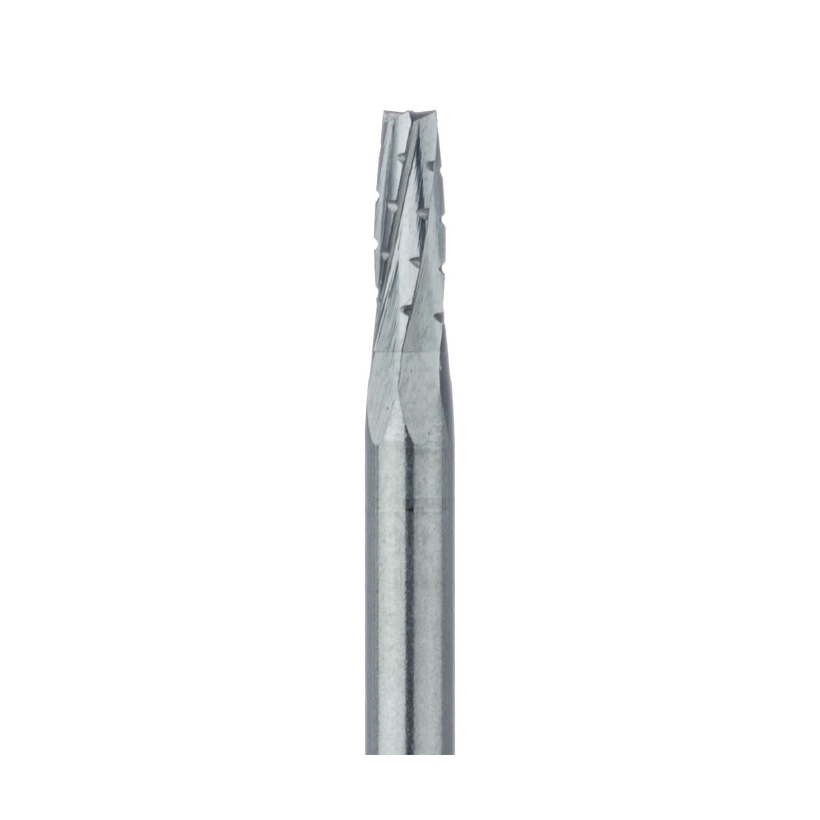 Meisinger Tungsten Carbide Bur HM33-016-FG, #702 Tapered Fissure Cross Cut, Friction Grip, 1.6 mm Diameter, 5/Pkg thumbnail 2