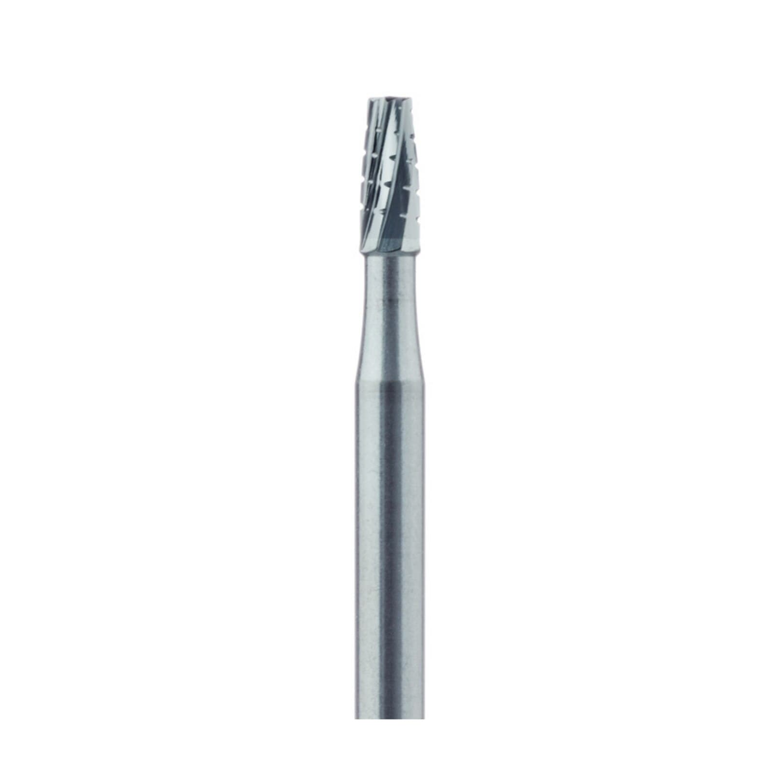 Meisinger Tungsten Carbide Bur HM33-021-HP, #703 Tapered Fissure Cross Cut, Flat End, 2.1 mm Diameter, 5/Pkg thumbnail 2