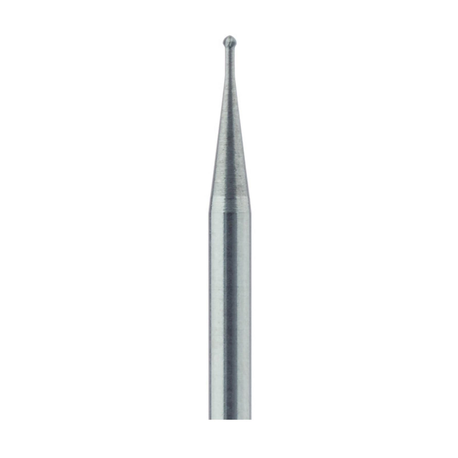 Meisinger Tungsten Carbide Bur HM1-008-HP, Round #1, 0.8 mm Diameter, Standard Handpiece, 5/Pkg thumbnail 2