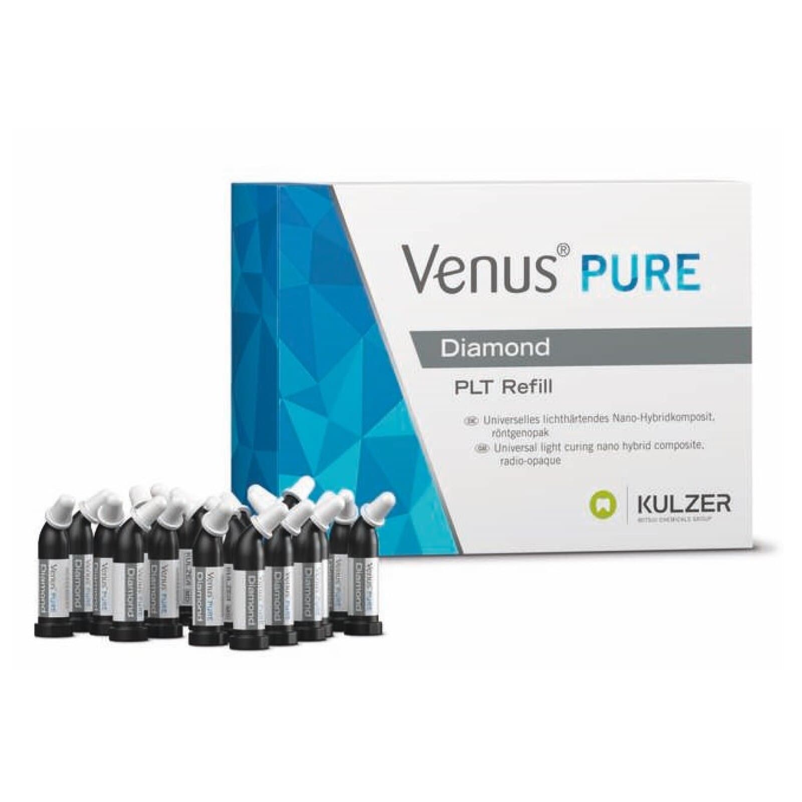 Venus Diamond Pure Universal Composite PLT Refill, Dark Shade, 0.25 g Compules, 20/Box, 66096870 thumbnail 2