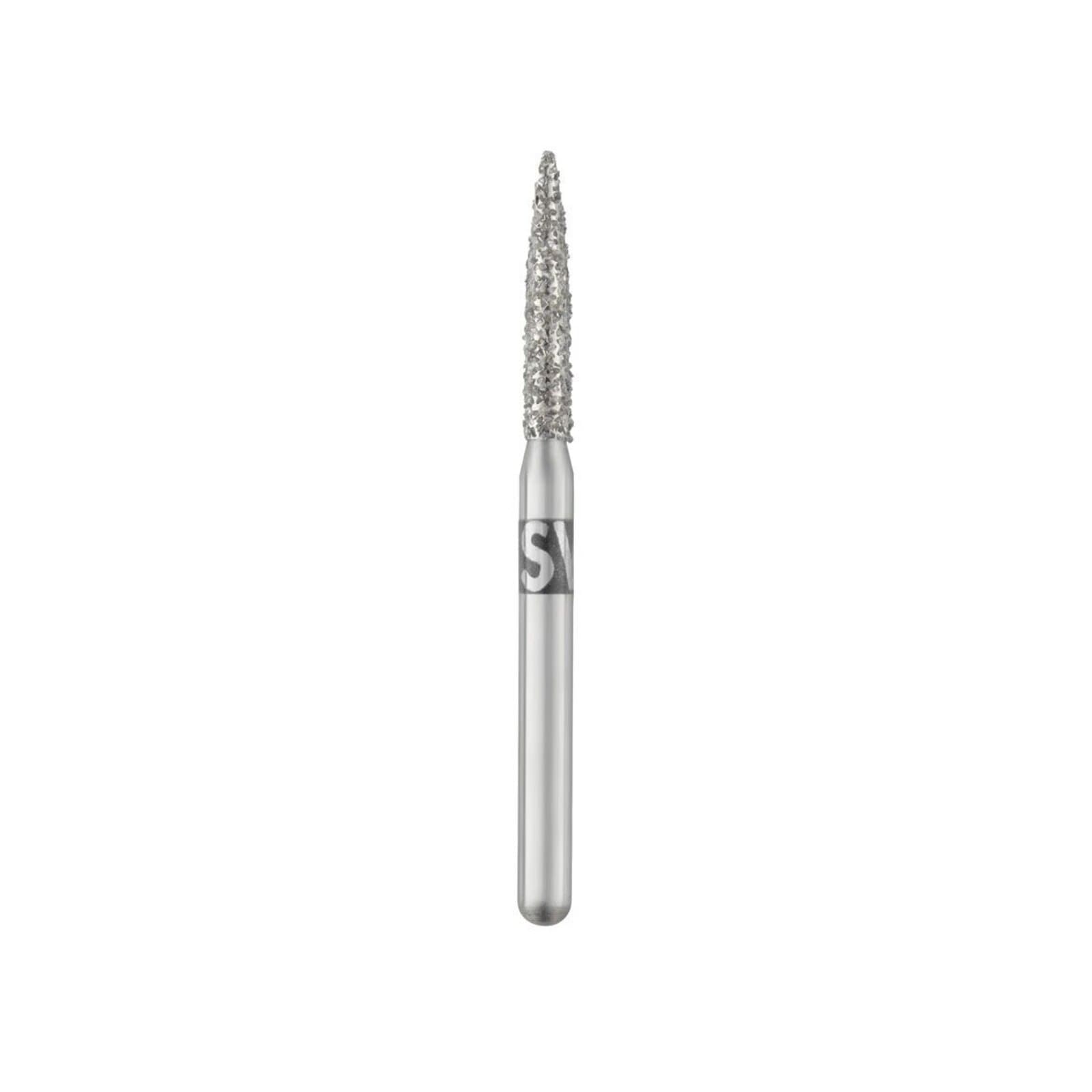 SS White Revelation Diamond Bur 862-014SC, Super Coarse Flame, Friction Grip, 5/Pk, 91340-5 thumbnail 2