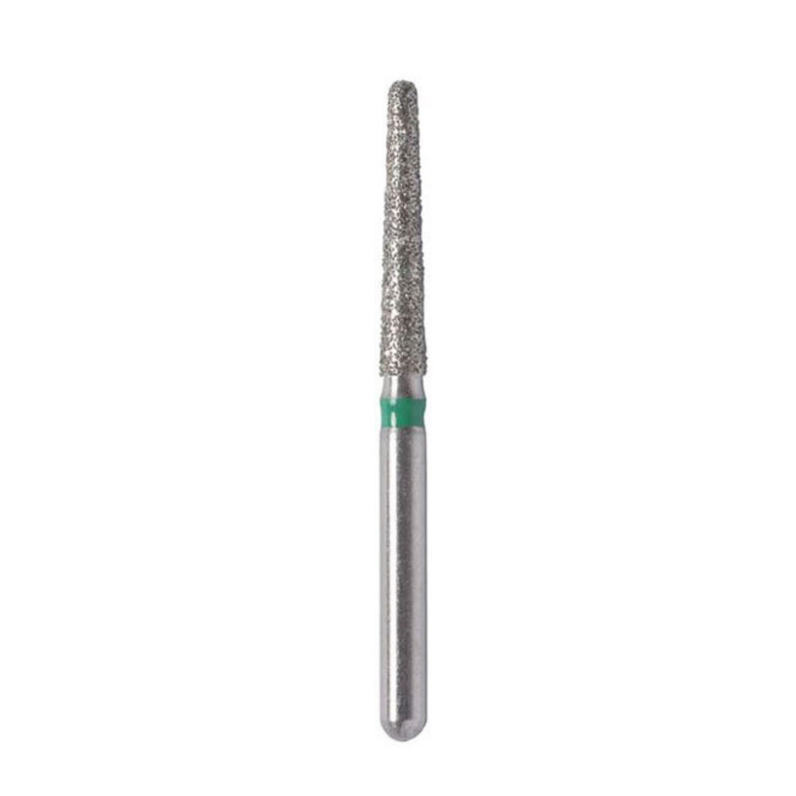 Midwest Multi-Use Diamond Bur FG #856/2856-018UC, Ultra Coarse, Taper Round End, 1.8 mm Diameter, 8.0 mm Length, Friction Grip, 5/Pkg, 471465 thumbnail 2