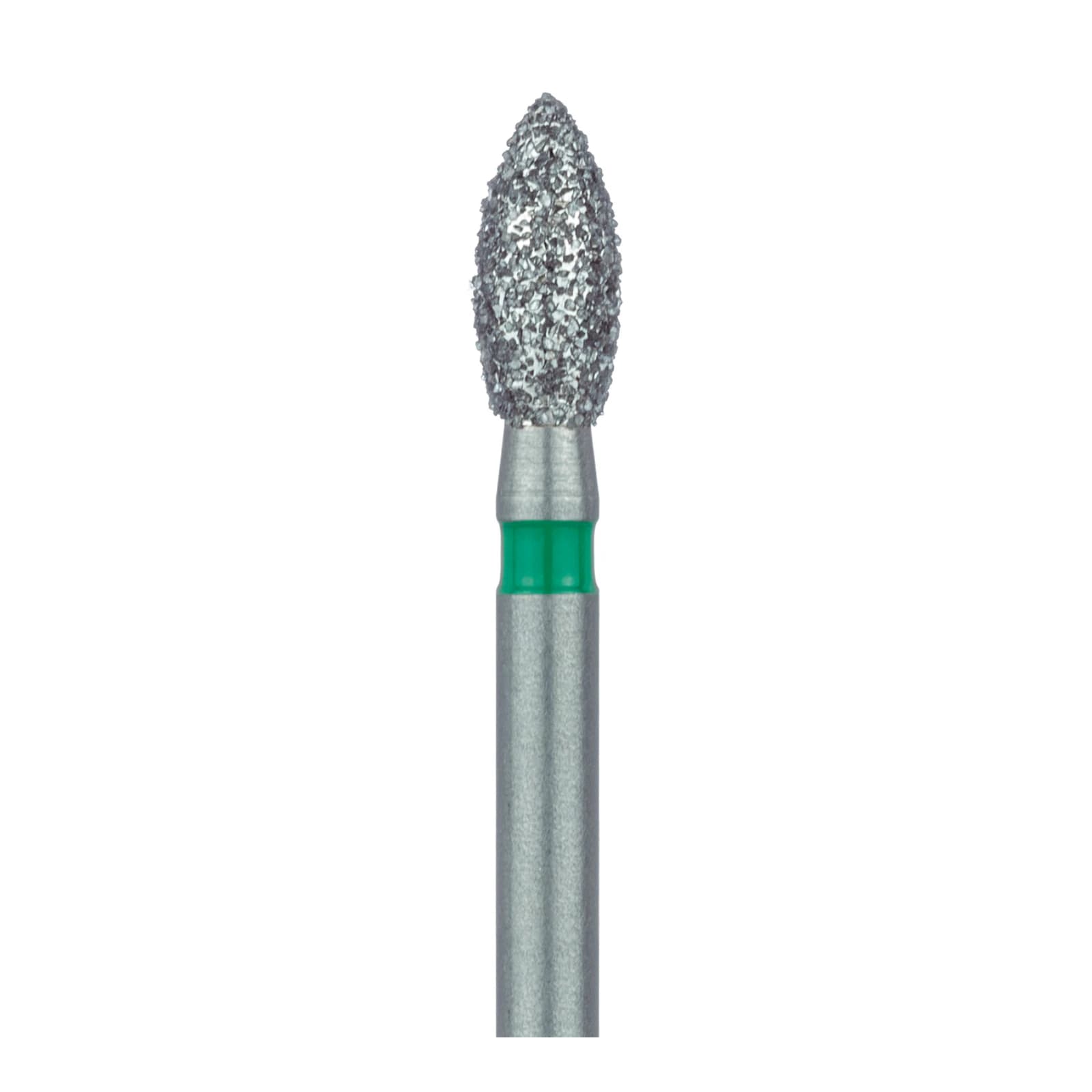 Meisinger Multi-Use Diamond Bur, FG, Pointed Football, #830G, 2.3 mm, Coarse, Green, 5/Pk, 830G-023-FG thumbnail 3