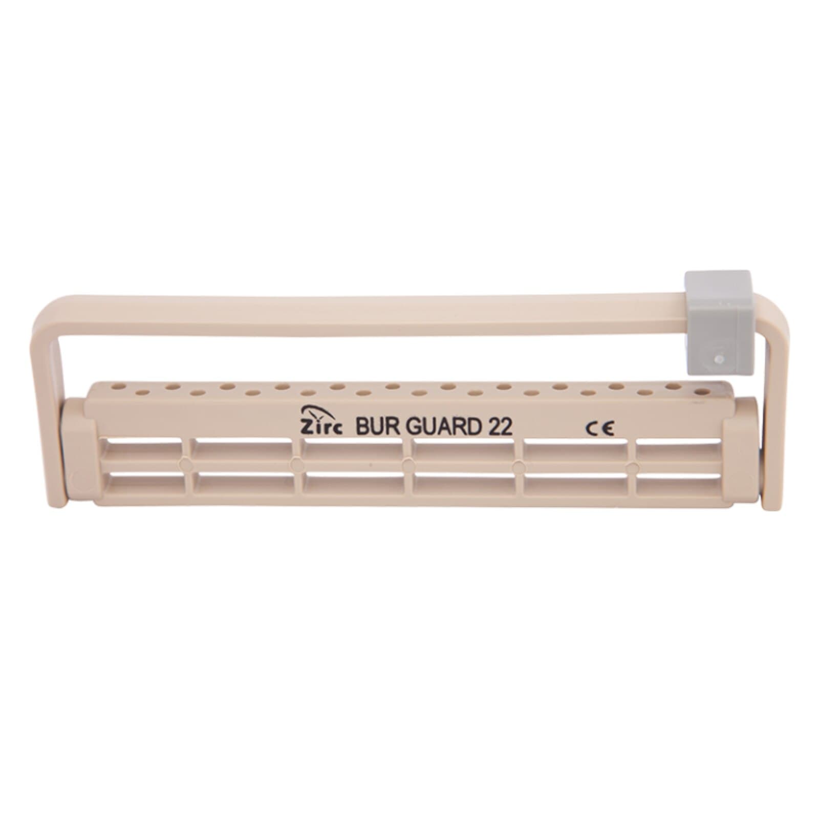 Zirc Steri-Bur Guard 22-Hole Bur Holder, Beige, Adjustable Height, Antimicrobial, 50Z410-G thumbnail 2