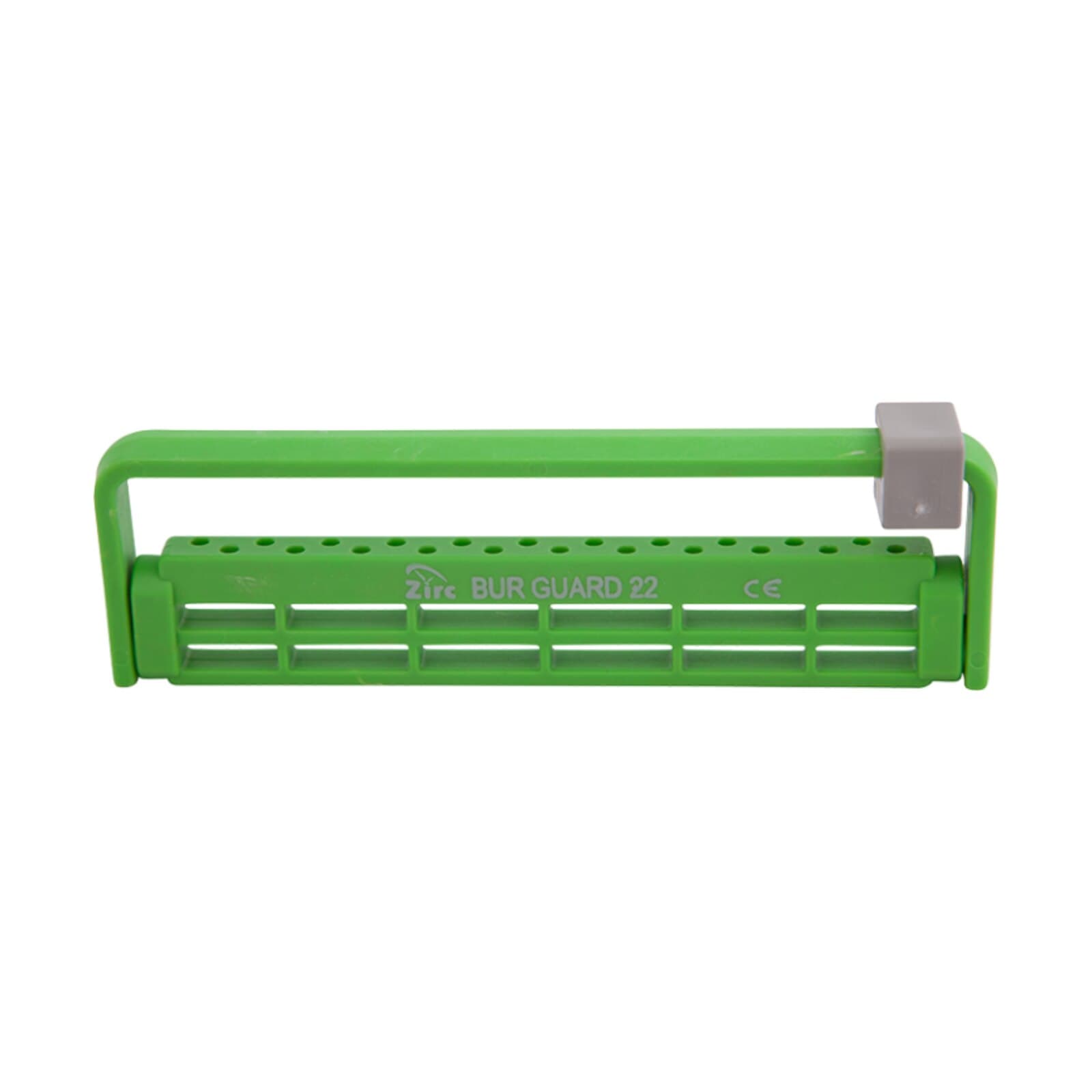 Zirc Dental Steri-Bur Guard 22-Hole, Neon Green, Antimicrobial, 50Z410P thumbnail 2