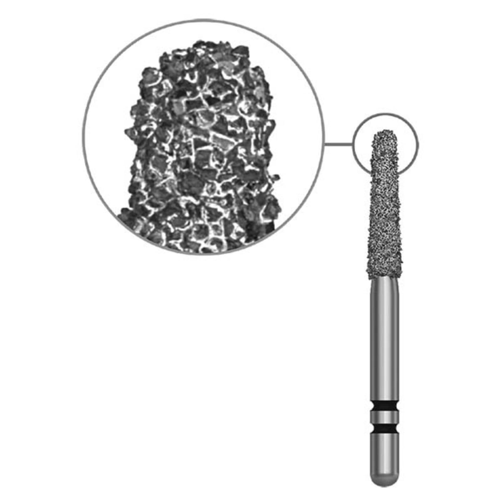 Two Striper Black Diamond Bur, Super Coarse, Round-End Taper, FG, #770.10SC, 5/Pk, 2015703 thumbnail 2