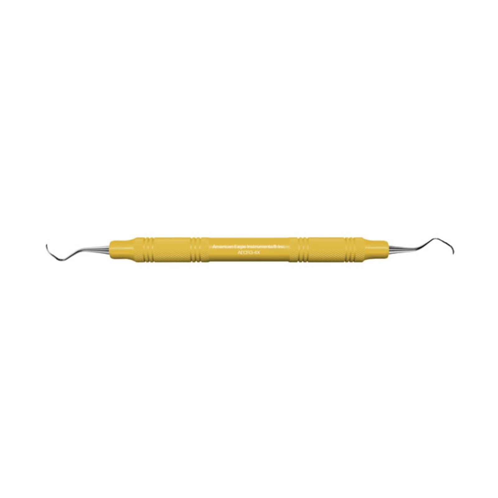 American Eagle Instruments Universal Curette, #3-4 Rules, Smallest Posterior, Double-End, EagleLite Resin Handle, 3/8", Yellow, 1/Pk, AECR3-4X thumbnail 3