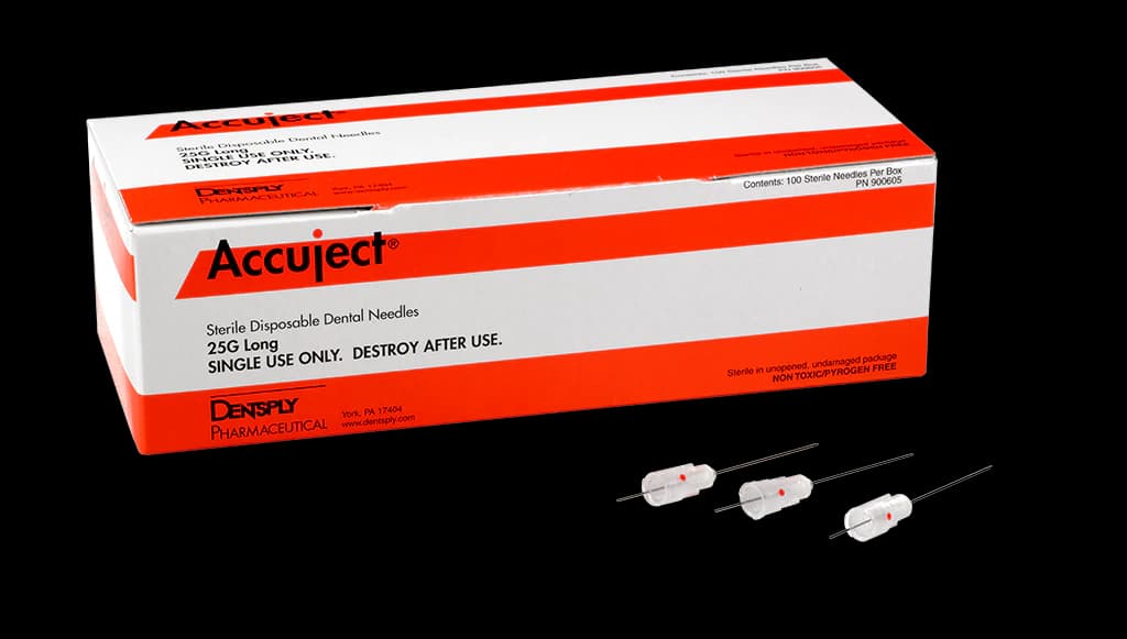 Accuject Disposable Dental Needles, Plastic Hub, 25 Gauge Long (32mm), 100/Box, 900605 thumbnail 13