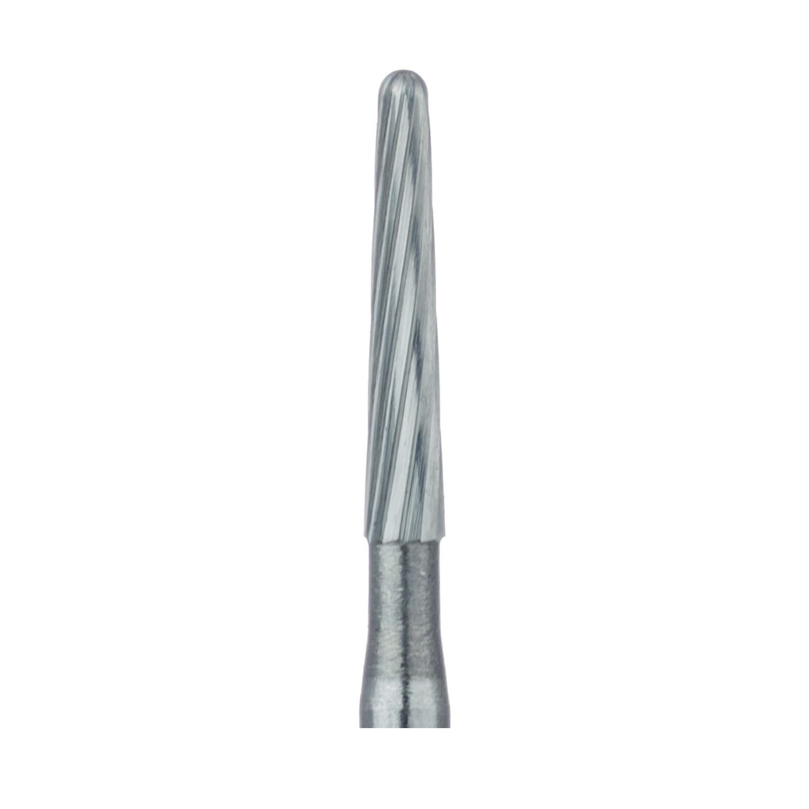 Meisinger Trimming & Finishing Tungsten Carbide Bur, FG, Round End Taper, Fine 8-12 Blade, 1.4 mm, US #7664, 5/Pkg (HM375R-014) thumbnail 2
