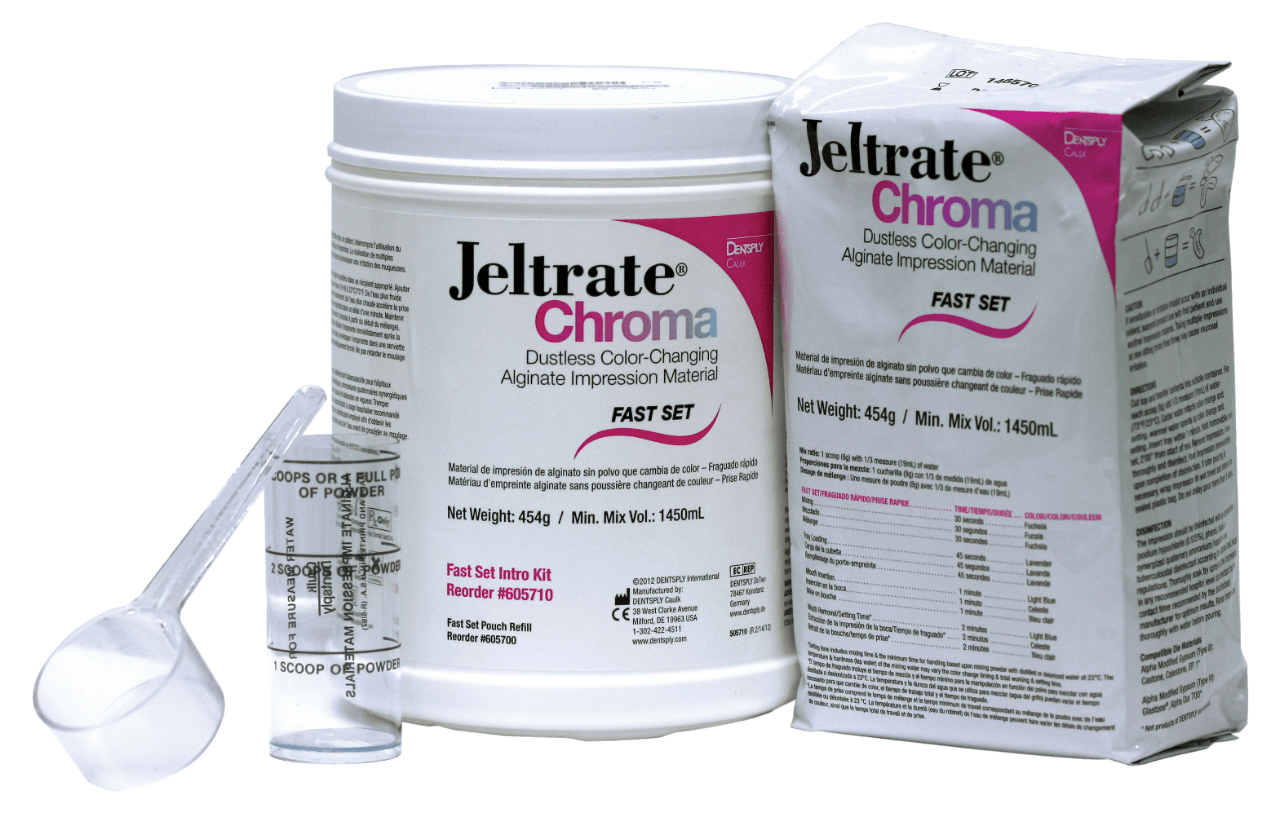 Jeltrate Chroma Dustless Alginate Impression Material Intro Kit, Fast Set, 9 x 1 lb thumbnail 2