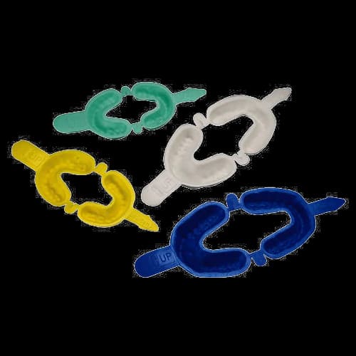 Nupro Dual-Arch Hinged Fluoride Trays, Pediatric (Pedo), Aqua, 50/Pkg, 130080 thumbnail 3