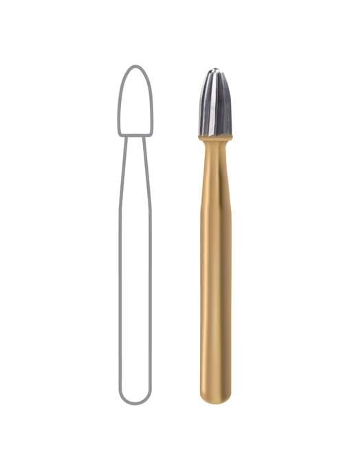 Midwest Trimming and Finishing Carbide Bur, FG, 12-Blade, Egg, 1.8 mm, #7406, 10/Pk, 389523 thumbnail 7