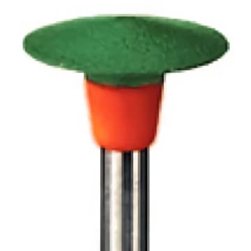 Meisinger Porcelain Polisher Disc, Handpiece, Knife Edge, Coarse, Green/Orange, 26 mm, 1/Pk, 9770G-260-HP-GR/O thumbnail 6