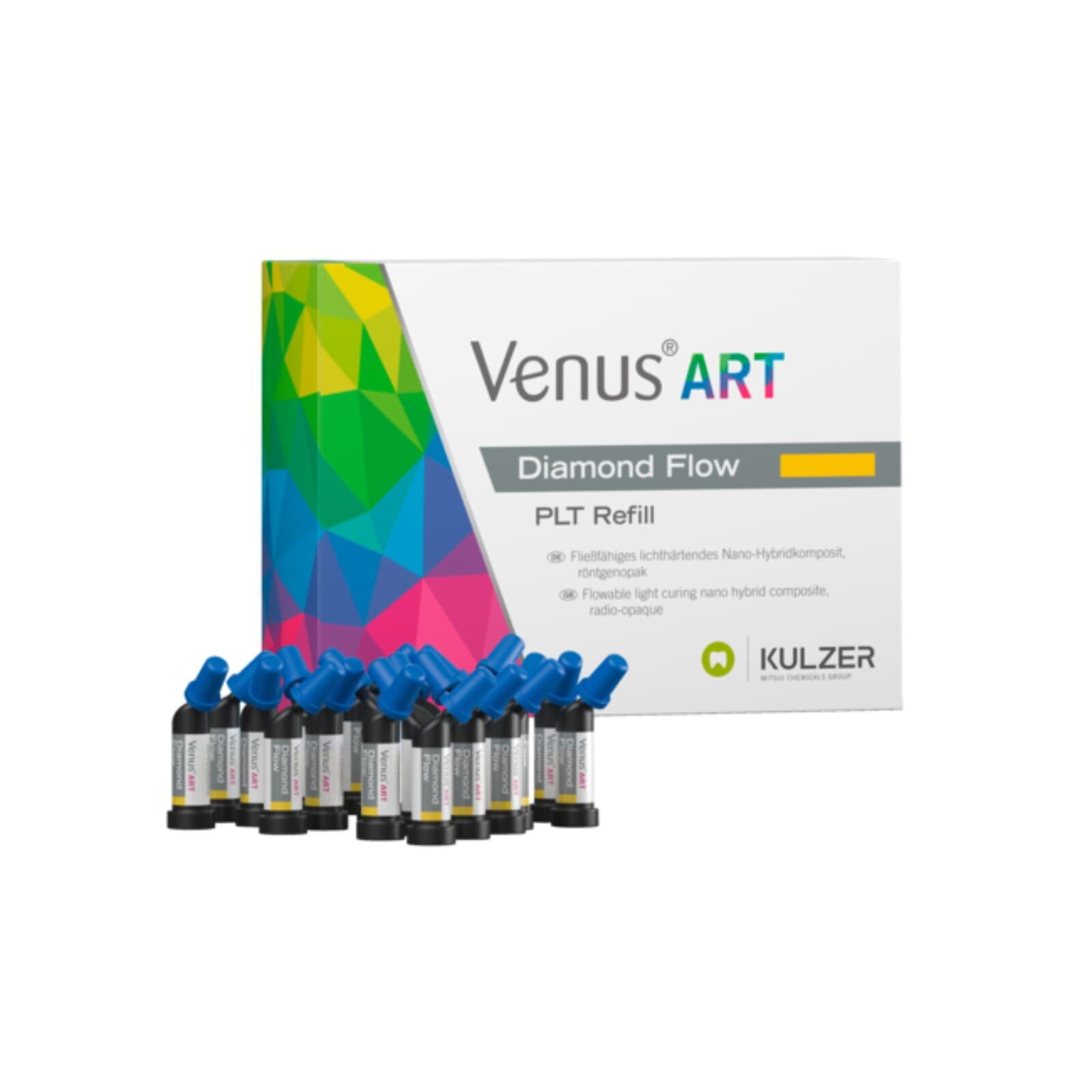 Venus Diamond Flow Flowable Nanohybrid Composite, Shade BXL (Bleach Extra Light), 0.2 g Unidose Tips, 20/Pkg, Refill thumbnail 2