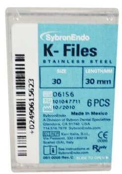 Kerr K-Files Stainless Steel Endodontic Hand Files, 30mm, Size #35, Green, 6/Box, 06157 thumbnail 11