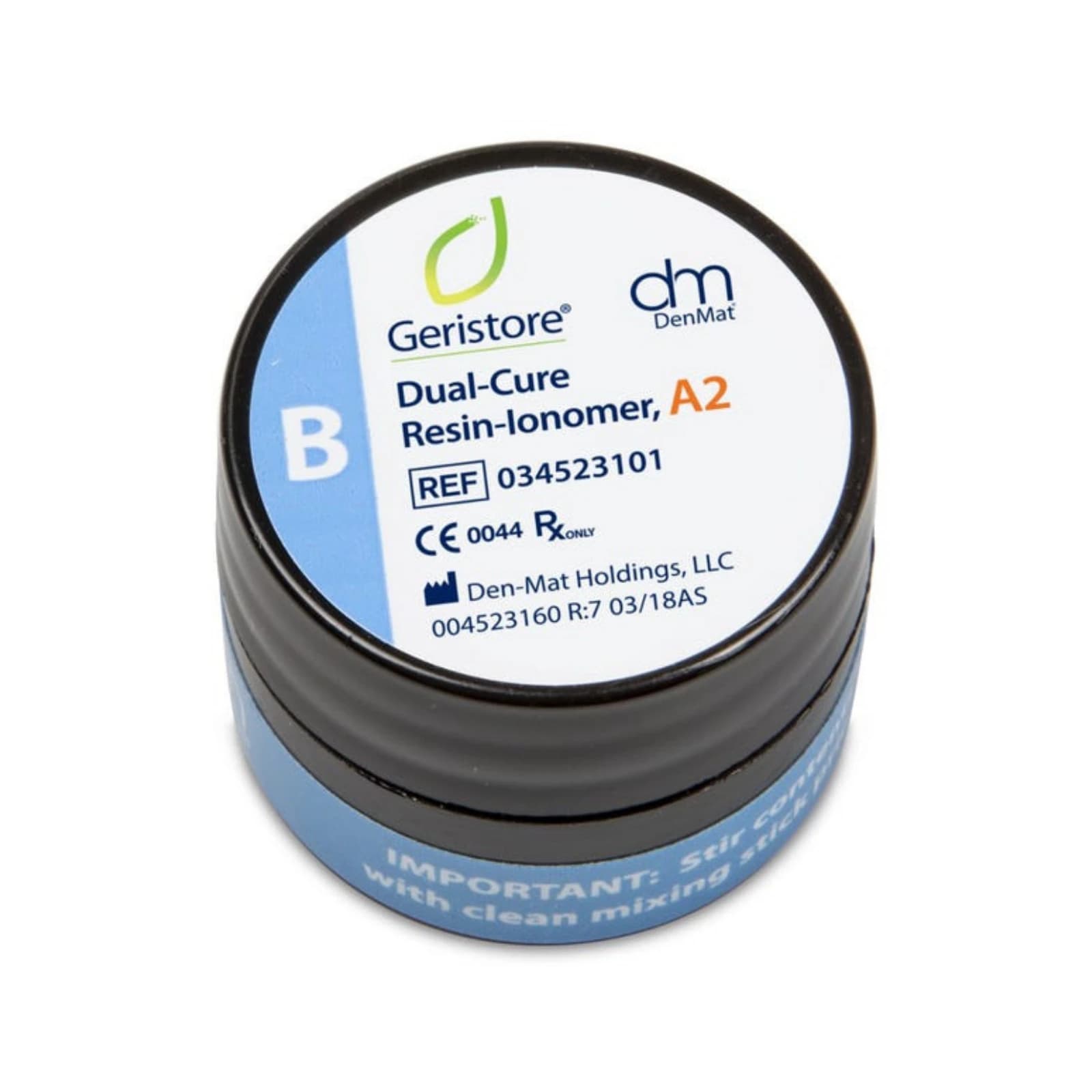 Geristore Dual-Cure Resin Ionomer Paste B, A2 Shade, 10g Jar, Automix, 034523101 thumbnail 8