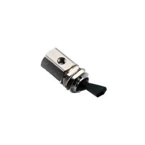DCI 3-Way Routing Valve Toggle On/Off, Black, Panel-Mount 15/32-32 Thread, 01KTRQJVTQ8H0EXWX7FNA87RGM - 3way Routing Valve Black - Image 1