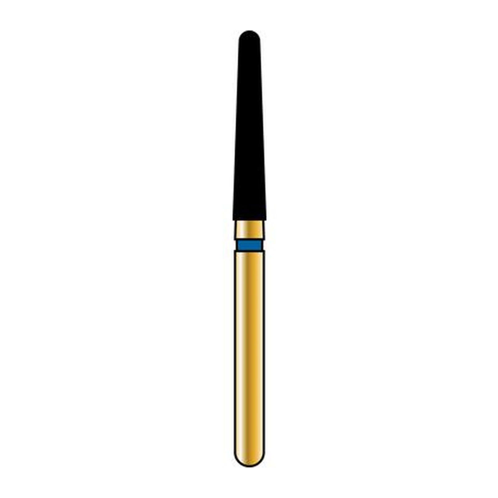 Alpen Multilayer Diamond Bur FG 850-10.018, Super Coarse Grit, Long Round End Taper, 10mm, 5/Pk - Alpen Multilayer Diamonds FG 850-018 SC 5/Pk 10mm - Image 1