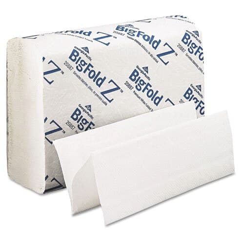 Georgia-Pacific Pacific Blue Ultra BigFold Z Premium Paper Towels, Z-Fold, 10.2" x 10.8", White, 2200/Case (10 Packs of 220), 20887 thumbnail 5
