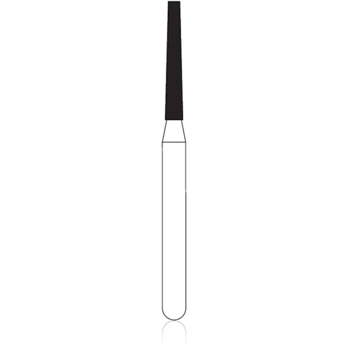 NTI FG Diamond Bur, Super Coarse, Beveled Cylinder, Friction Grip, 1.2 mm Diameter, 8.0 mm Length, 5/Pack, SC878-012 thumbnail 2