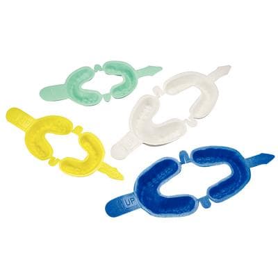 NUPRO® Dual-Arch Hinged Fluoride Tray, Small, Yellow, 50/Pkg, 130081 thumbnail 4
