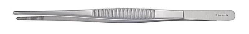 Dressing Forceps, 8" Serrated, Stainless Steel - Dressing Forcep 8'' Serrated - Image 1