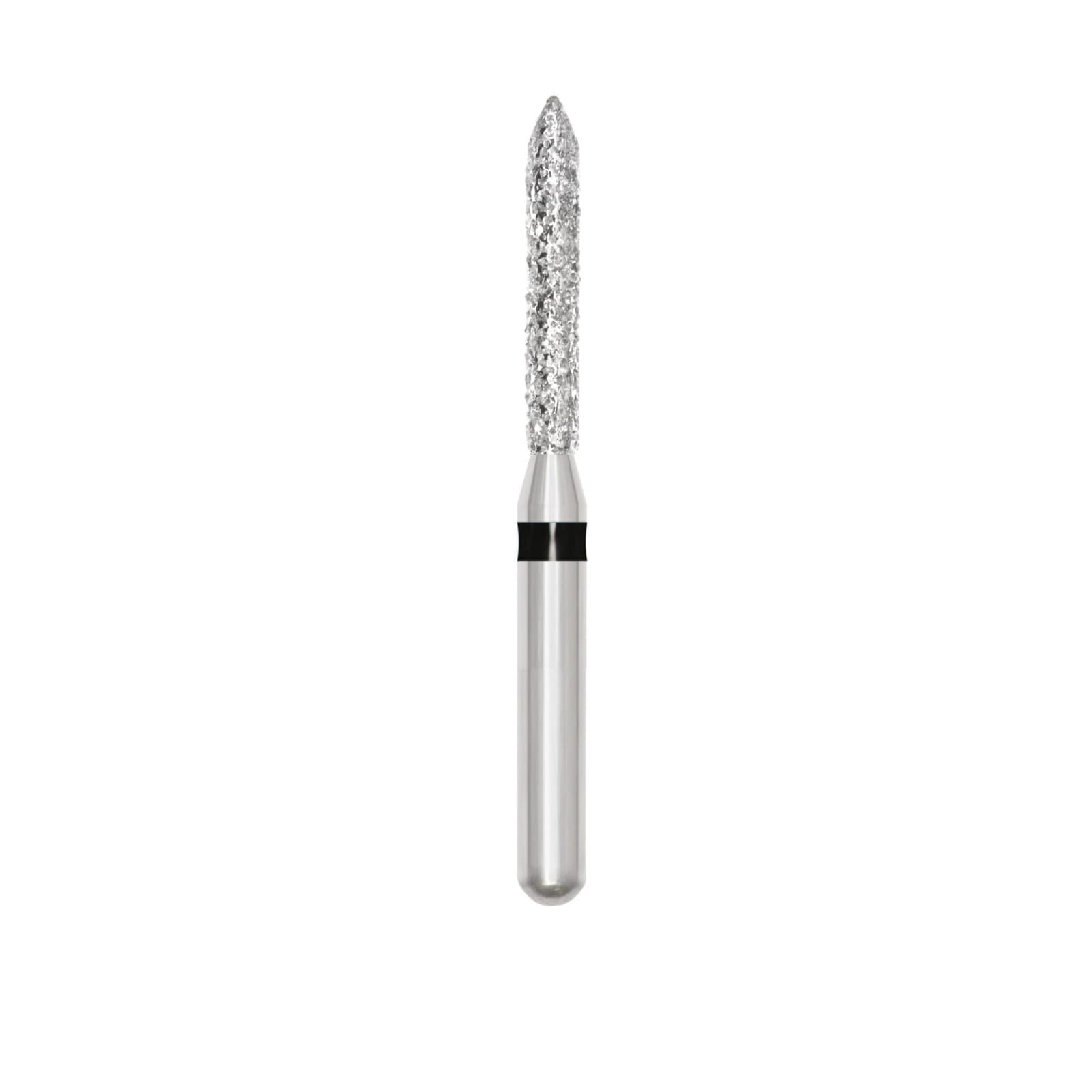 SS White Revelation Diamond Bur 885-012SC-S, Friction Grip Short Shank, Super Coarse, Beveled Cylinder, 5/Pk thumbnail 2