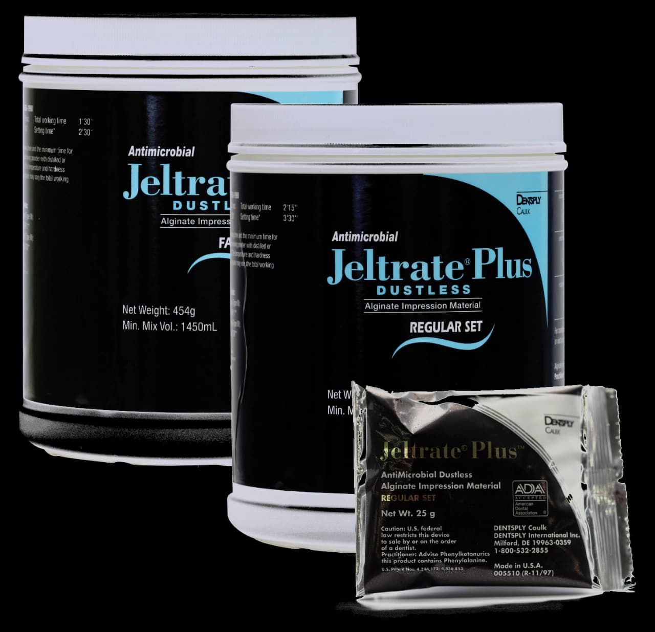Jeltrate Plus Antimicrobial Dustless Alginate Impression Material, Regular Set, 1 lb Canister, 605502 thumbnail 6