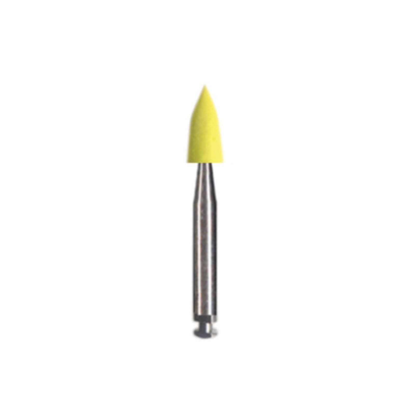 Dedeco Hi-Glaze Diamond-Filled Silicone Midget Polishers, RA Mini, Fine, Yellow, 3/Pk thumbnail 2