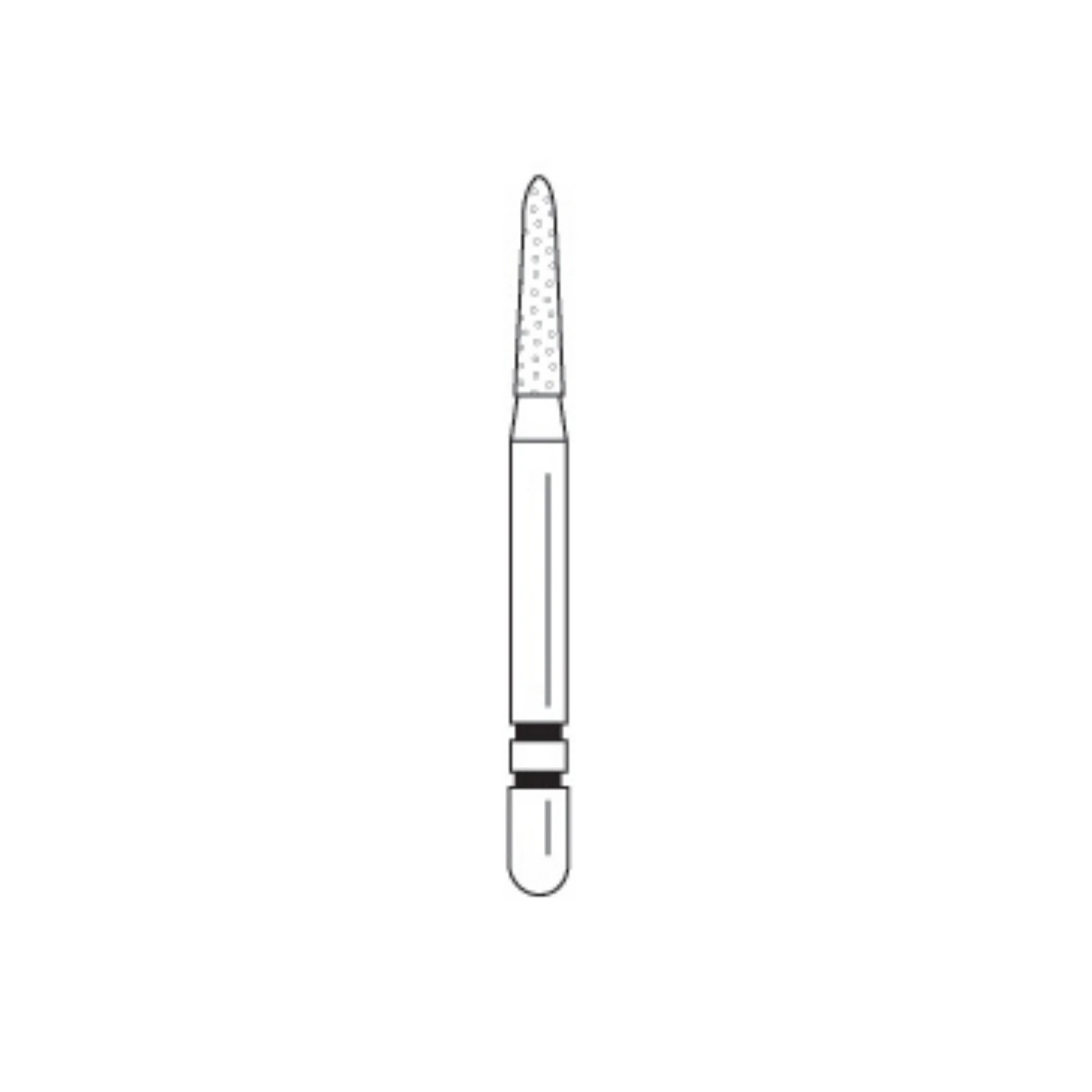 Premier Two Striper Diamond Bur FG #242.6, Coarse, Flame Shape, 5/Pack, 2015059 thumbnail 2