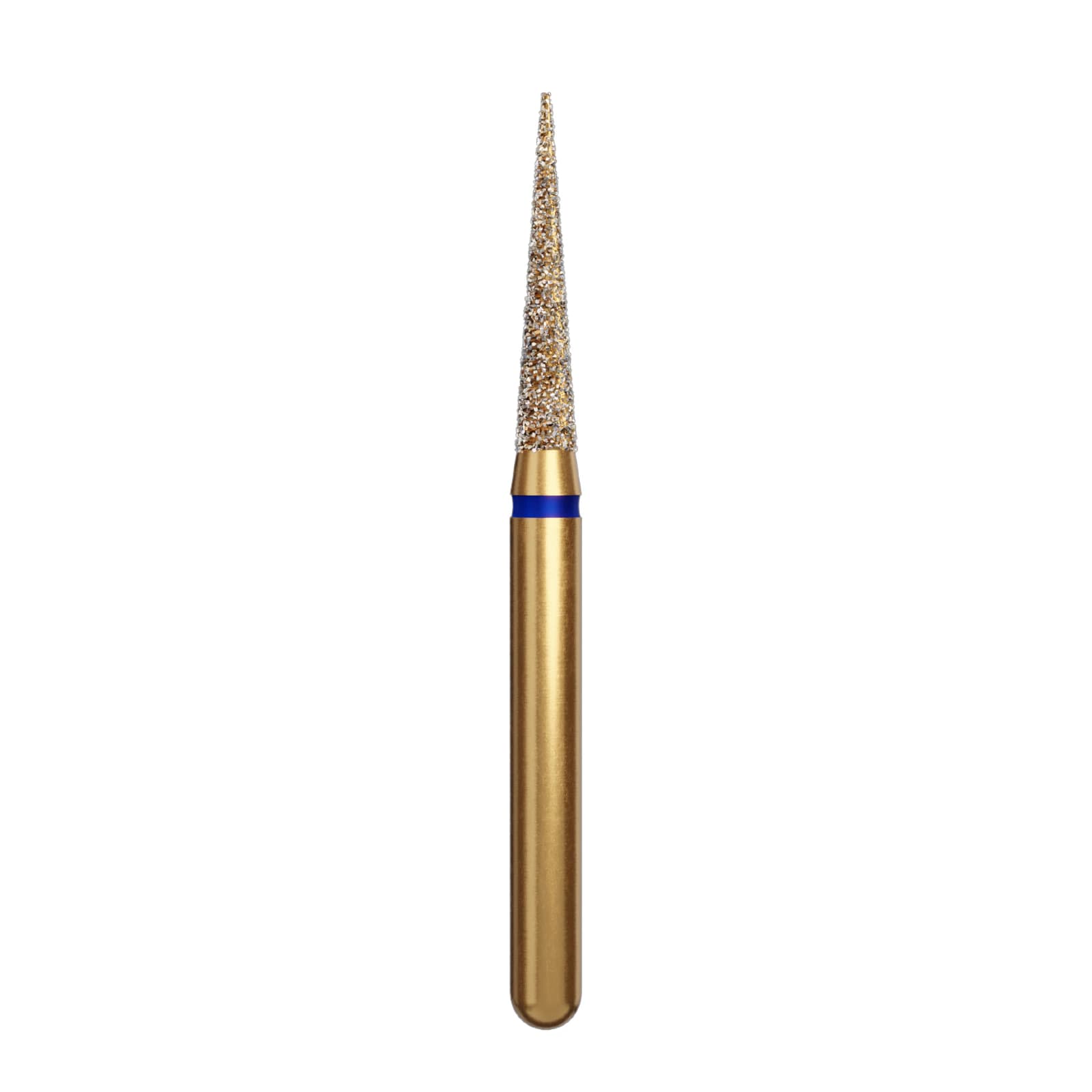 Alpen FG #858.016 Coarse Grit Flame Shaped Diamond Bur, 5/Pk (G858-314-016-08.0-M) - Alpen FG #858.016 Coarse Grit, Flame Shaped Diamond Bur. Package of 5 Burs - Image 1