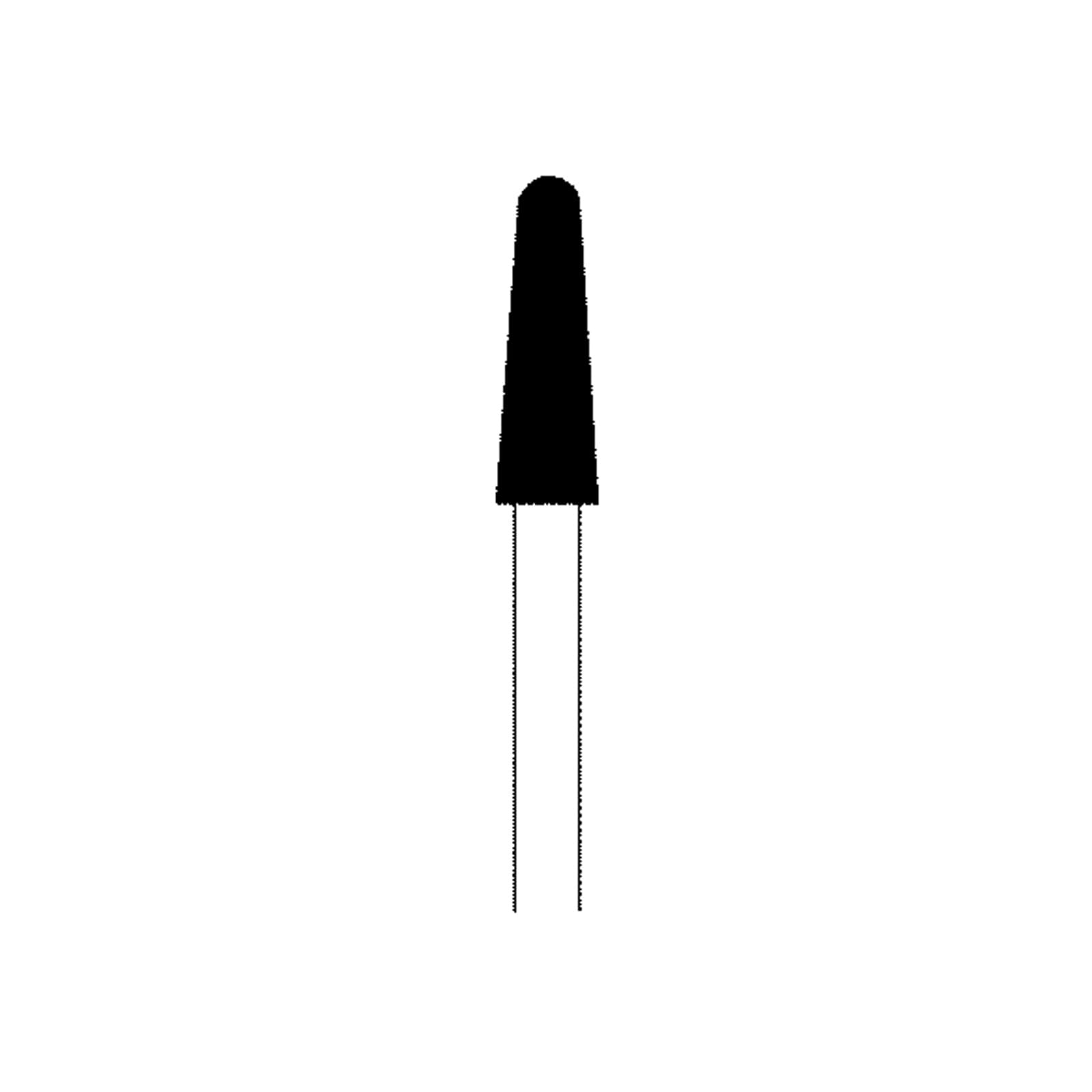 NTI FG Diamond Bur, Coarse Grit, Round End Taper, #856-025, Friction Grip, 2.5 mm Diameter, 8.0 mm Length, Gold Pack of 50, C856-025G thumbnail 2