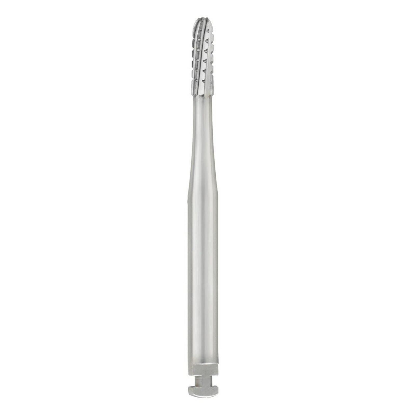 SS White #1558 RA Carbide Bur, Straight Round End Cross Cut Fissure, 1.2 mm Diameter, 3.8 mm Head Length, 10/Pk, 14796 thumbnail 3