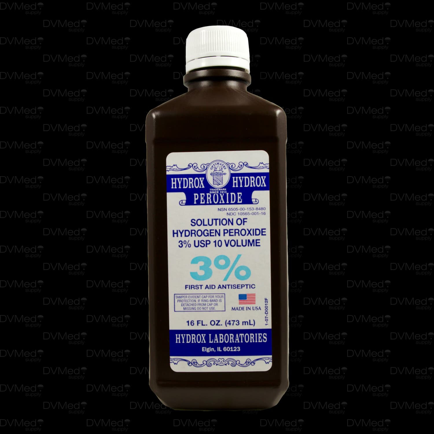 Hydrogen Peroxide 3% Solution, 16 oz Bottle - Hydrogen Peroxide 3% 16oz - Image 1