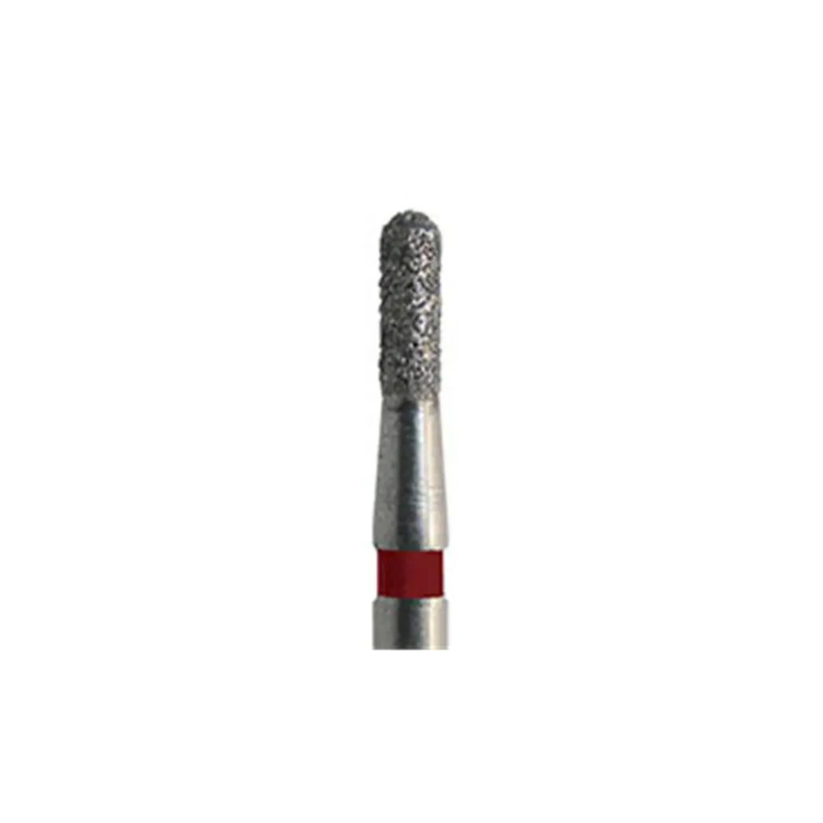 Meisinger 838F-012-FG Fine Diamond Bur, Round End Cylinder, Friction Grip, 1.2 mm Head Diameter, 4.0 mm Head Length, Red Ring, 5/Pk thumbnail 3