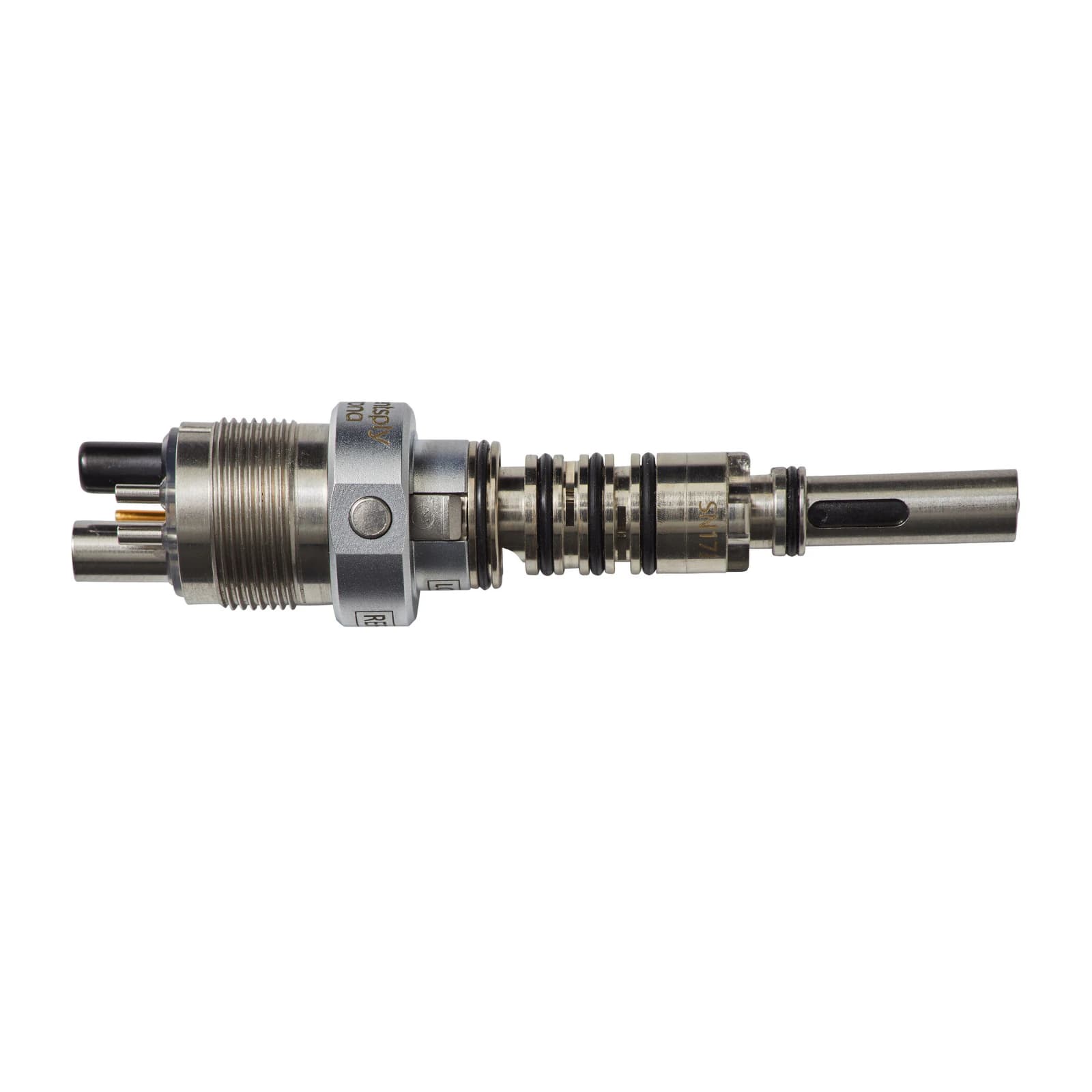Midwest Coupler 6-Pin for Stylus & XGT High-Speed Handpieces, Fiber Optic, Stainless Steel, 790246 thumbnail 2
