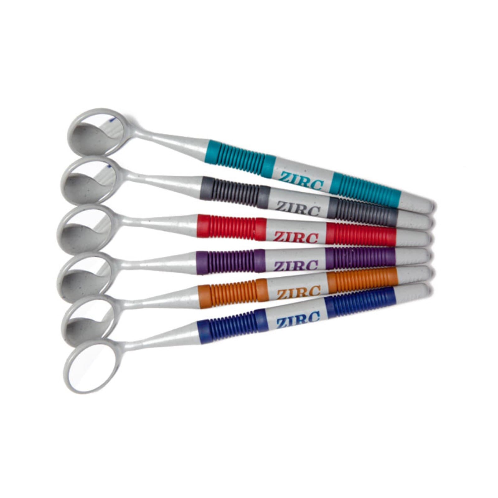 Zirc Crystal HD® Mouth Mirror Soft Grip, #4, Jewel Assorted Colors, 12/Pkg, 50Z363-JWL thumbnail 2