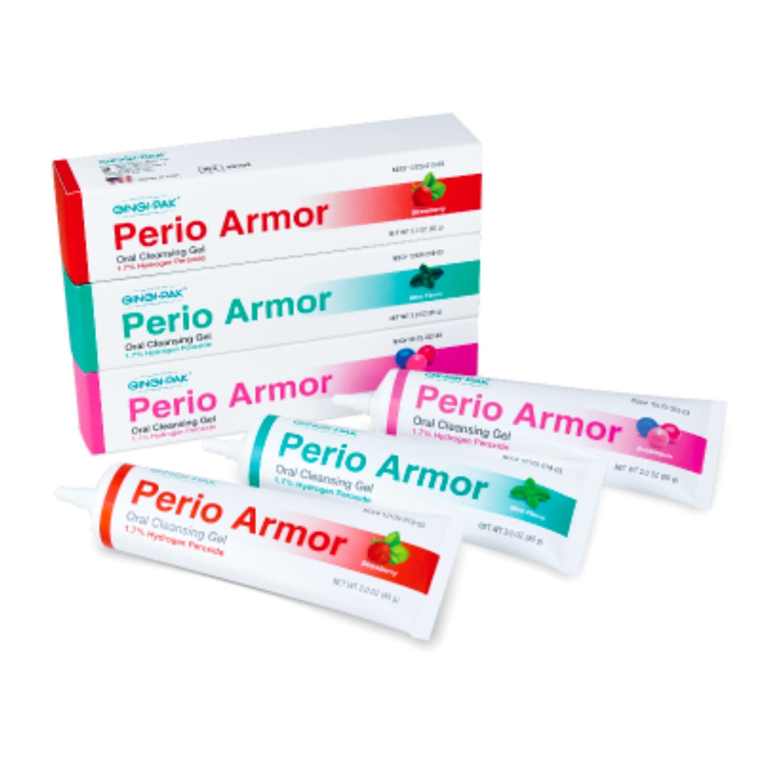 Perio Armor 1.7% Hydrogen Peroxide Oral Cleansing Gel, Strawberry, 3 oz Tube, 6/Case, 93102 thumbnail 2