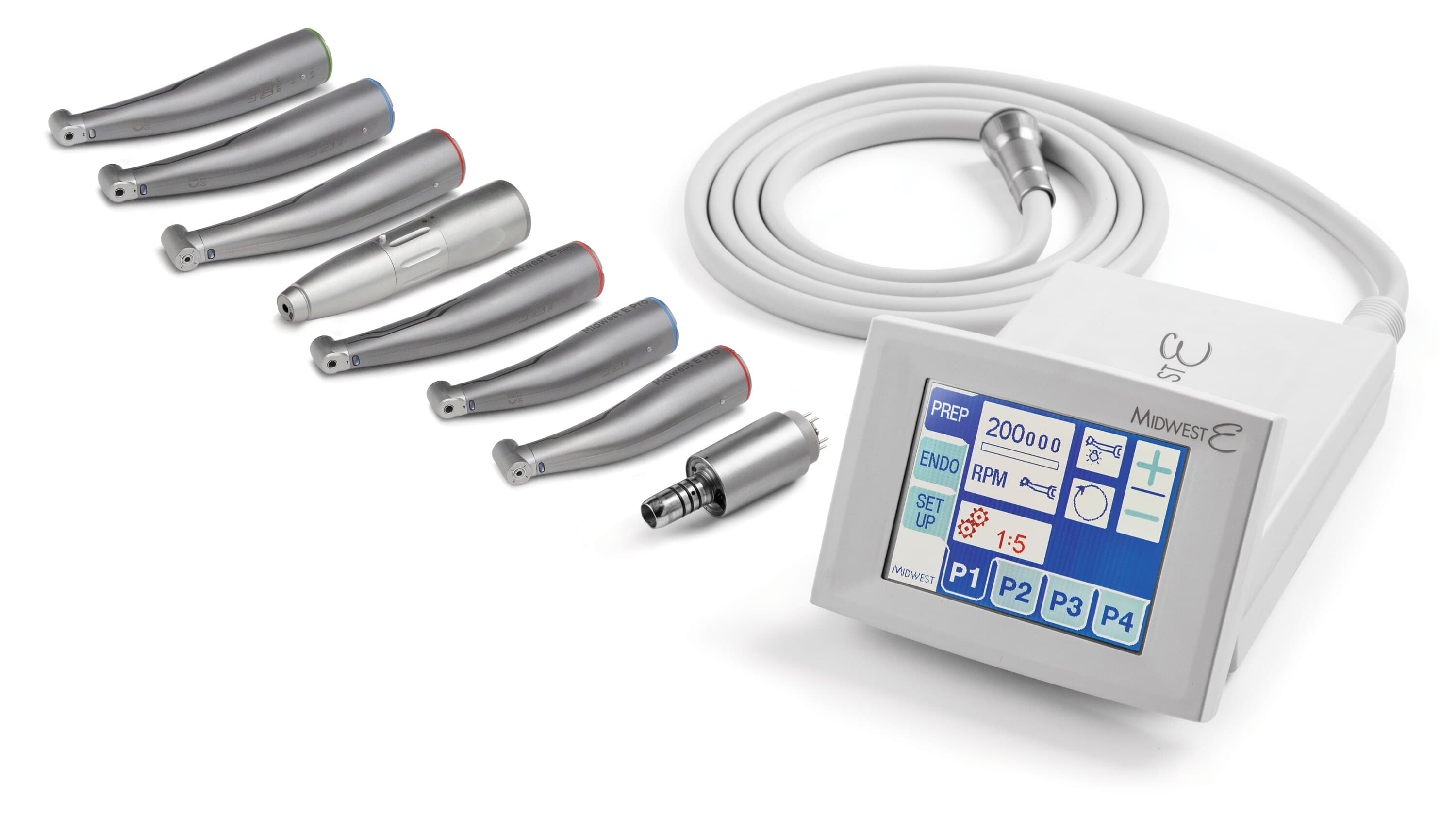Midwest E Electric Handpiece System, Complete Unit with Touch Screen, LED, Autoclavable Motor, 876000 thumbnail 2