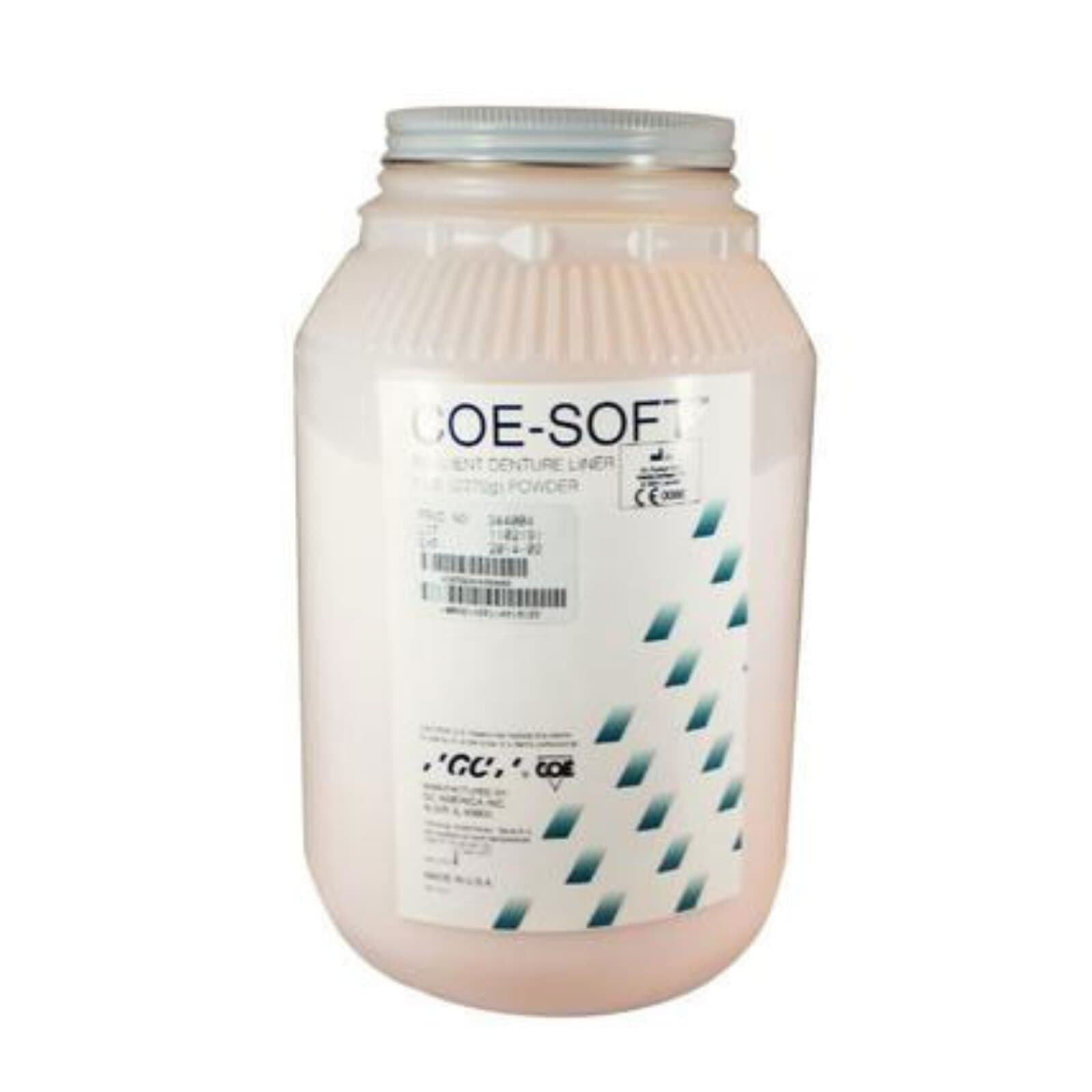 Coe-Soft Resilient Denture Reline Material, Self-Cure, Powder Refill, 5 lb Jar, Pink, 344004 thumbnail 5
