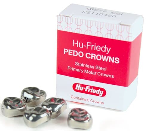 Hu-Friedy Stainless Steel Primary Molar Crown, Lower Right 2nd Primary #7 (E7), 5/Box, SSC-LRE7 thumbnail 6