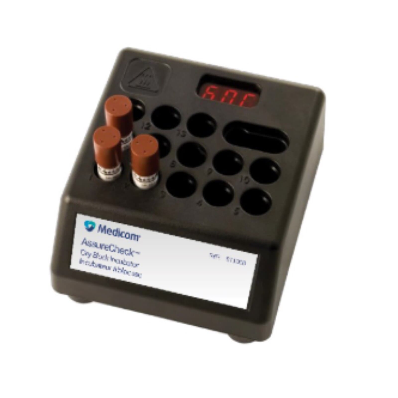 Medicom AssureCheck™ Dry Block Incubator, 13 Wells, LED Display, Black, Each, 01KEZKNN4CHC88MYP3ENVF7GRX thumbnail 2